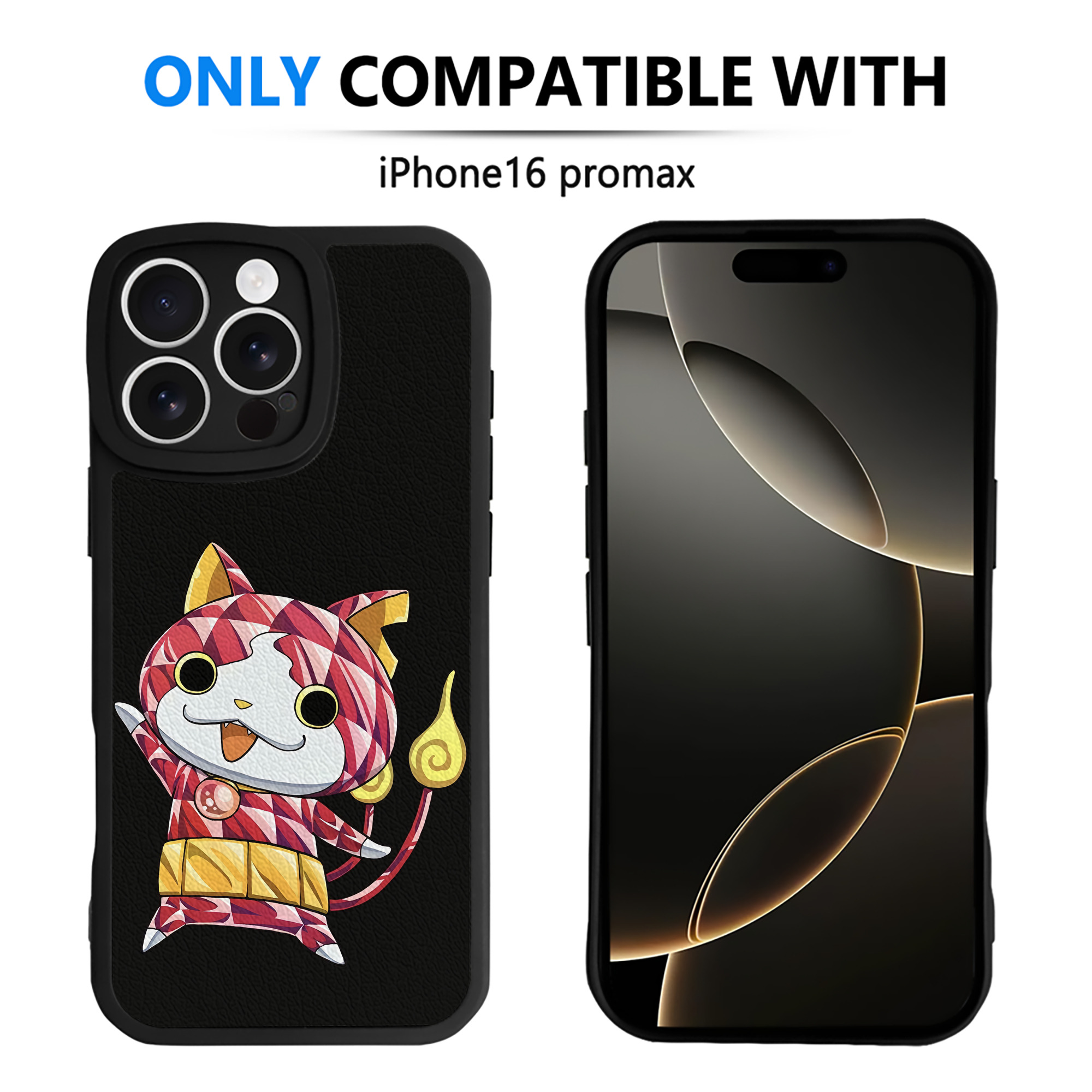 （画像用） 妖怪ウォッチ Yo-kai Watch 【iPhone 16シリーズ対応】シリコンスマホケース（レザー調） 材質：シリコン